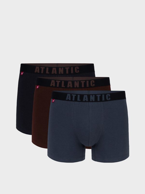 Atlantic Atlantic Oprijete boksarice 3 Piece Črna