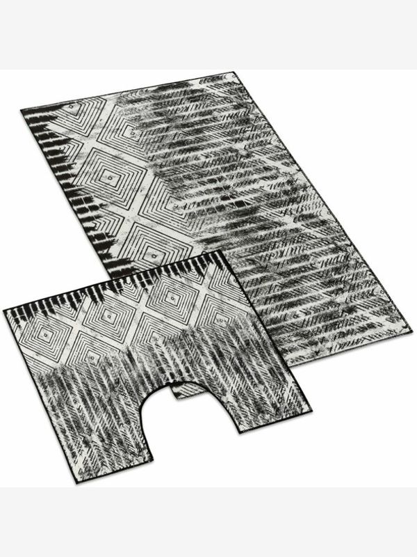 Bellatex Bellatex Set Podloga za kopalnico Črna