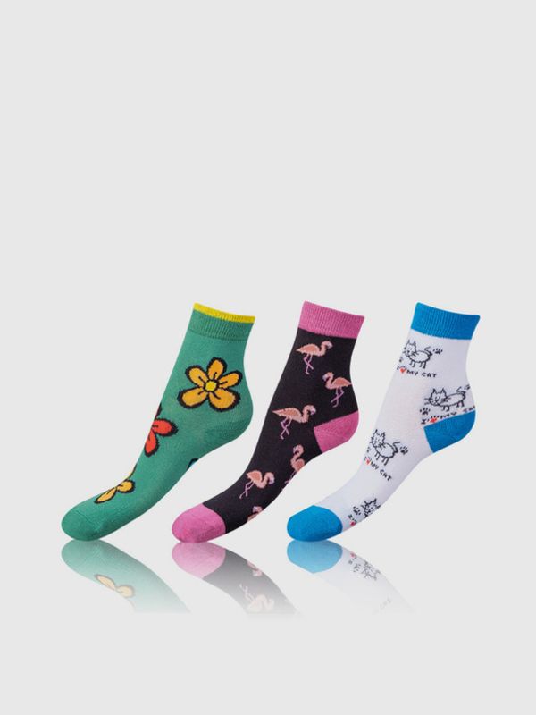 Bellinda Bellinda 3 pari otroških nogavic Bela