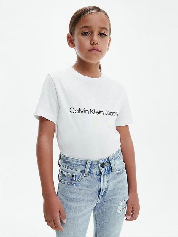 Calvin Klein Jeans Calvin Klein Jeans Majica otroška Bela