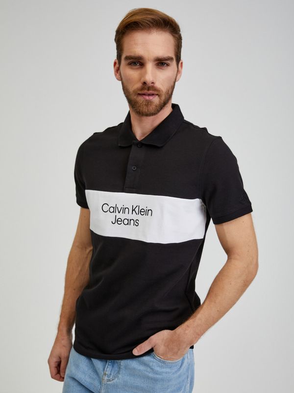 Calvin Klein Jeans Calvin Klein Jeans Polo Majica Črna