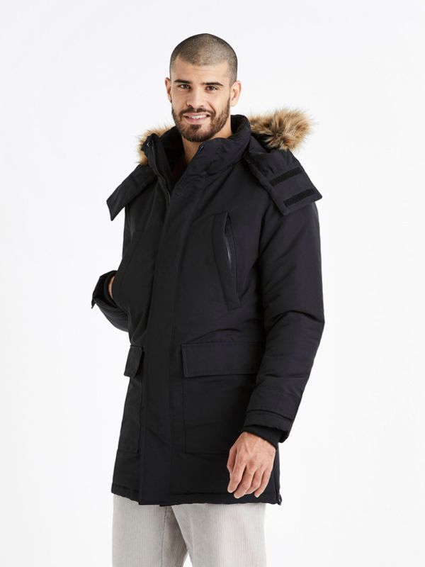 Celio Celio Cuchunlon Parka Črna