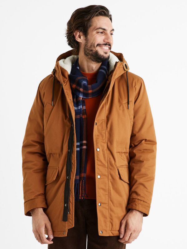 Celio Celio Cuparkaa Parka Rjava