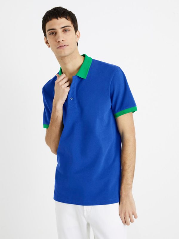 Celio Celio Decabestan Polo majica Modra