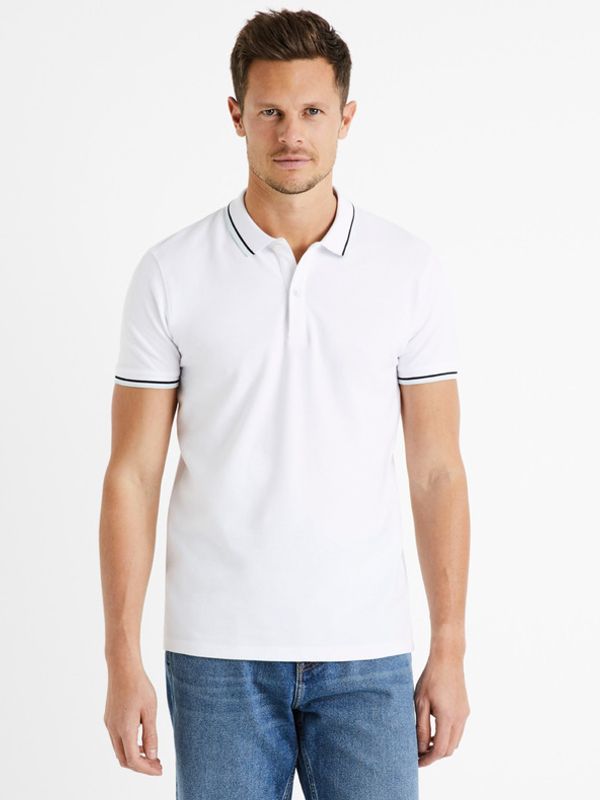 Celio Celio Decolrayeb Polo majica Bela