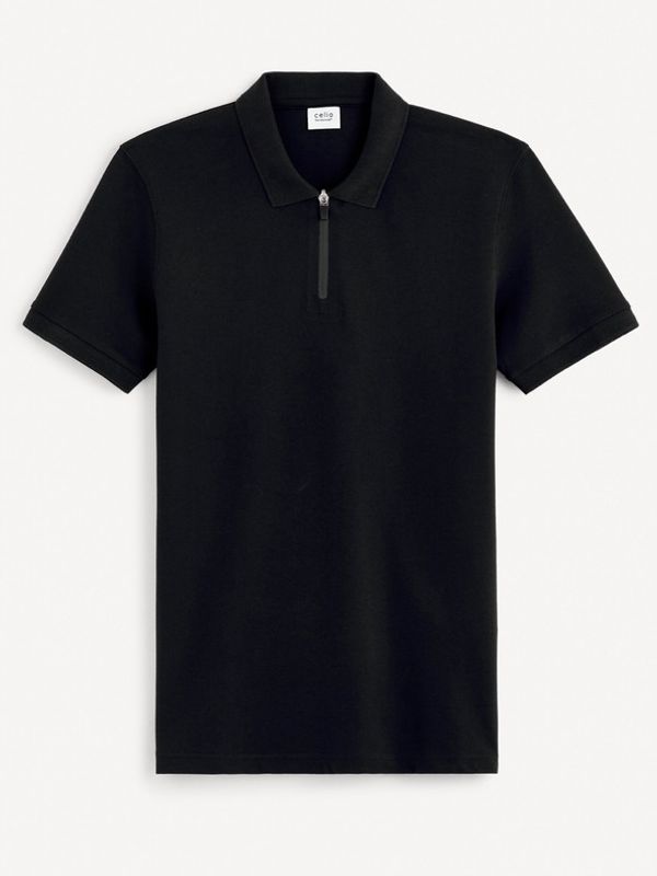 Celio Celio Gebenoit Polo majica Črna