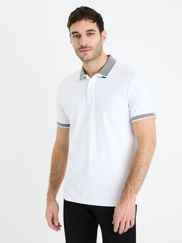 Celio Celio Gesort Polo majica Bela