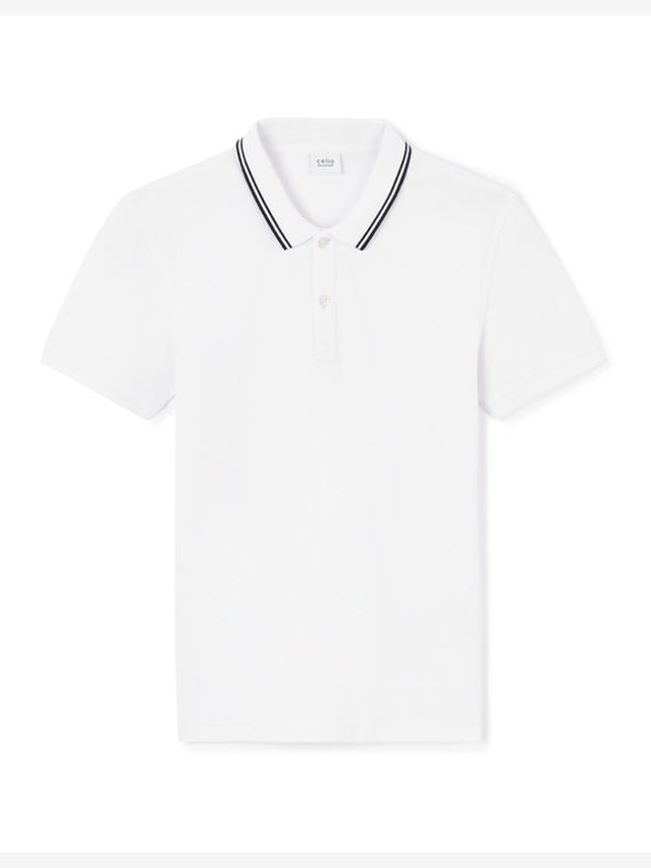 Celio Celio Leprime Polo majica Bela