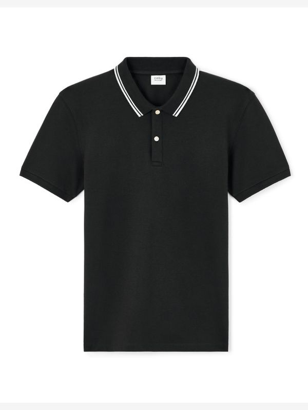 Celio Celio Leprime Polo majica Črna