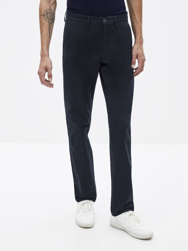 Celio Celio Pobelt Chino Hlače Modra