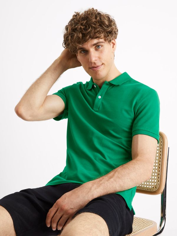 Celio Celio Polo majica Zelena