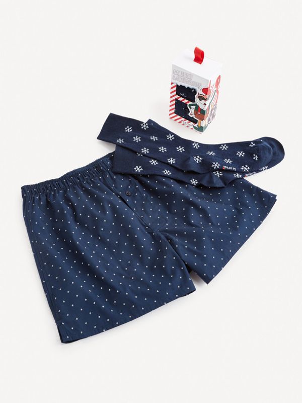 Celio Celio Set Trenýrky a Nogavice Modra