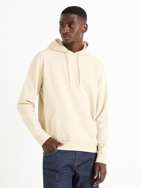 Celio Celio Tehoodie Pulover Bež