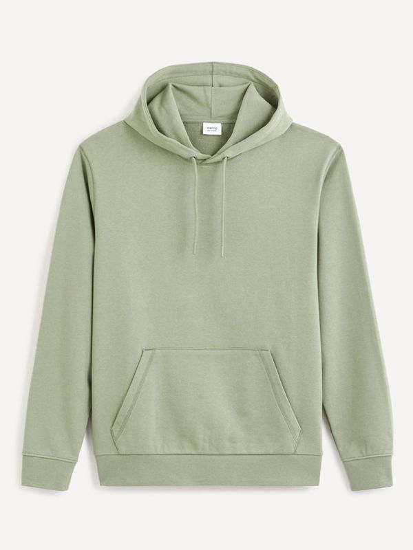 Celio Celio Tehoodie Pulover Zelena