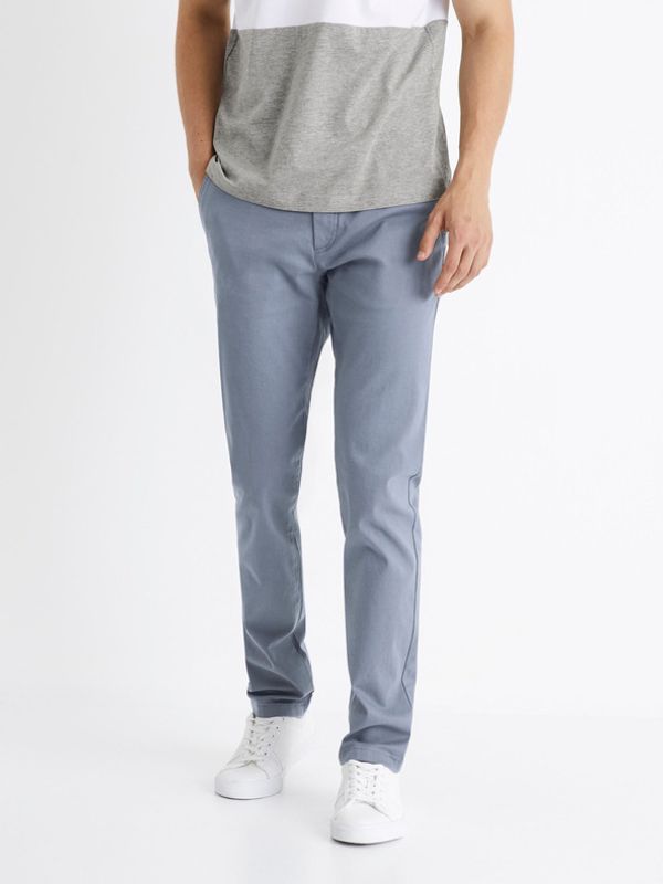 Celio Celio Tocharles Chino Hlače Modra