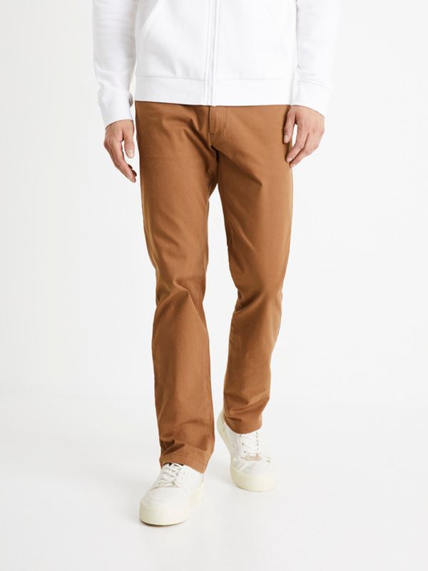 Celio Celio Tohenri Chino Hlače Rjava