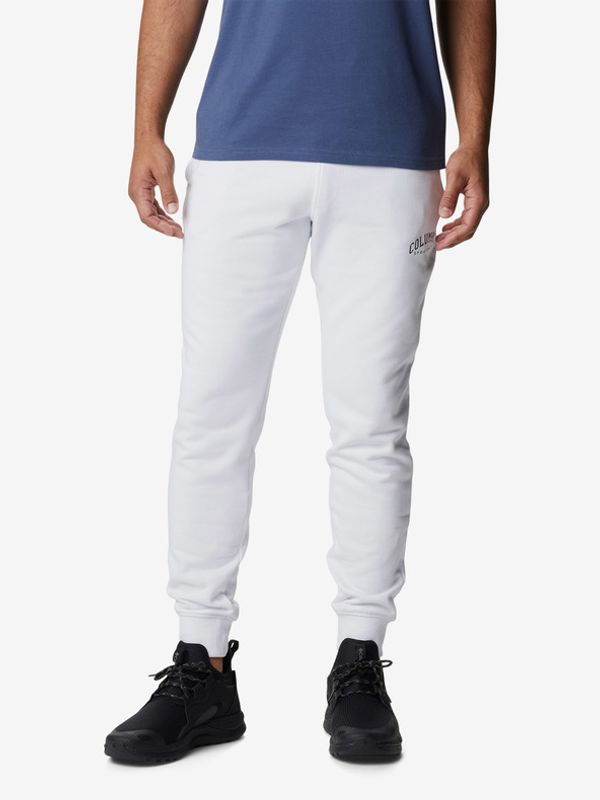 Columbia Columbia CSC Logo Spodnji del trenirke Bela