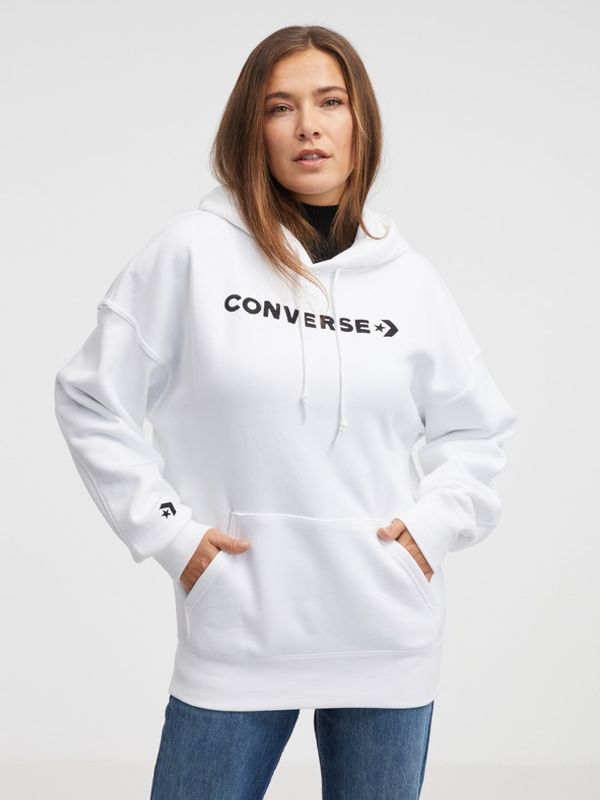 Converse Converse Embroidered Wordmark Pulover Bela