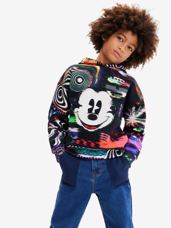 Desigual Desigual Aryeh Mickey Pulover otroška Črna