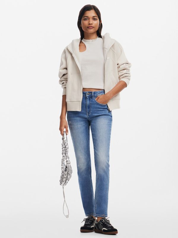 Desigual Desigual Belma Kavbojke Modra