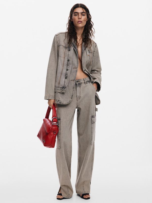 Desigual Desigual Casandra Kavbojke Siva