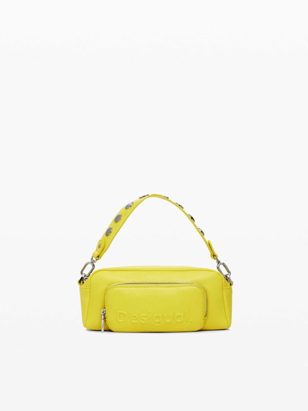 Desigual Desigual Half Logo Prad Torbica Rumena