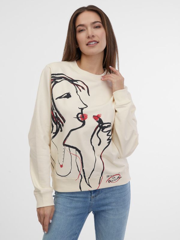 Desigual Desigual Maca 7 Pulover Bež