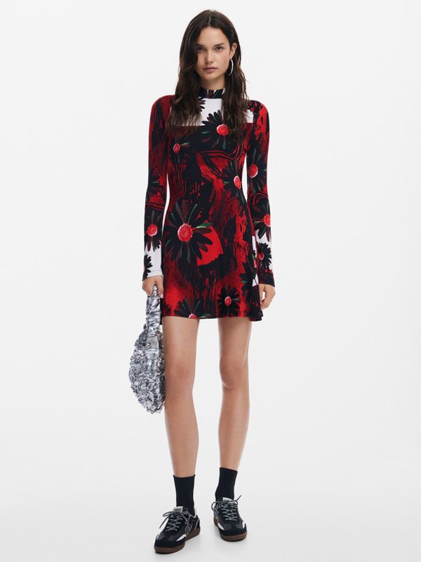 Desigual Desigual Nantes Lacroix Obleka Rdeča