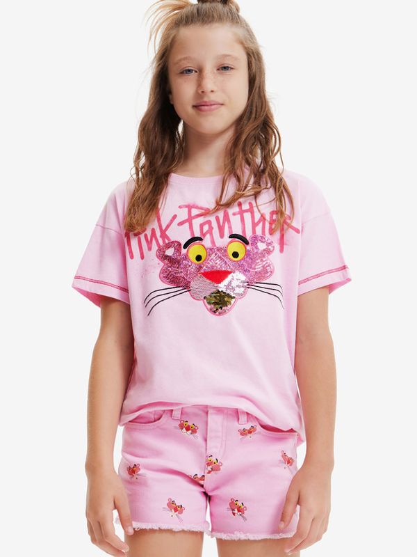 Desigual Desigual Pink Panther Majica otroška Roza
