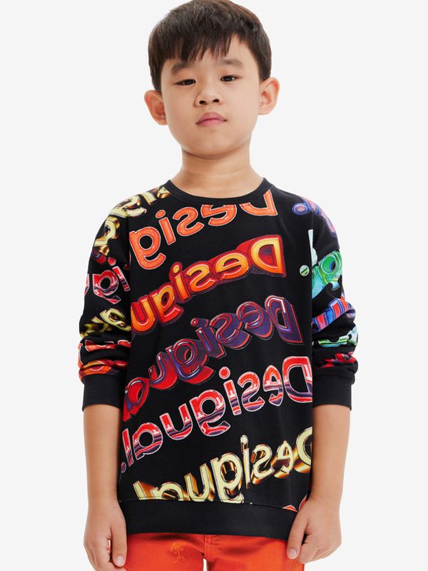 Desigual Desigual Sweat Xocolat Pulover otroška Črna