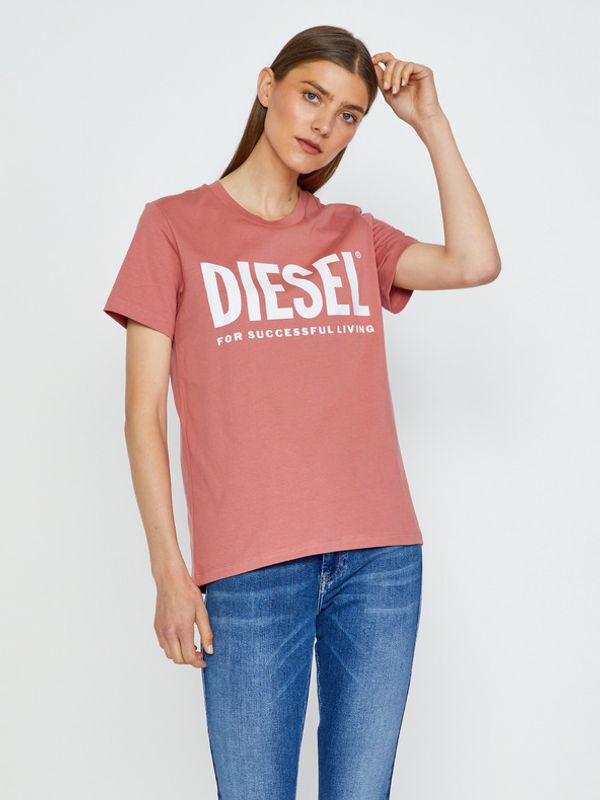 Diesel Diesel Sily-Ecologo Majica Roza