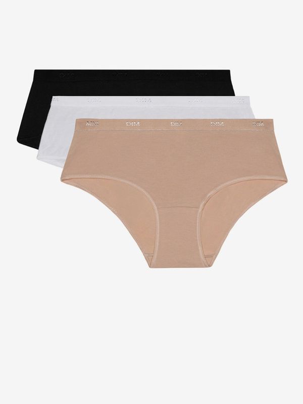 DIM DIM ECO LES POCKETS BOXER Hlačke 3 Piece Črna