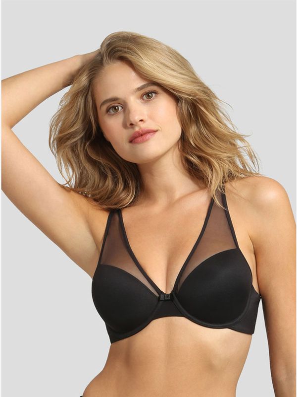 DIM DIM Generous Invisible Underwire Padded Modrček Črna