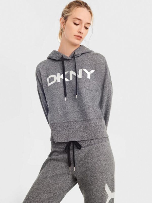DKNY DKNY Exploded Logo Pulover Siva