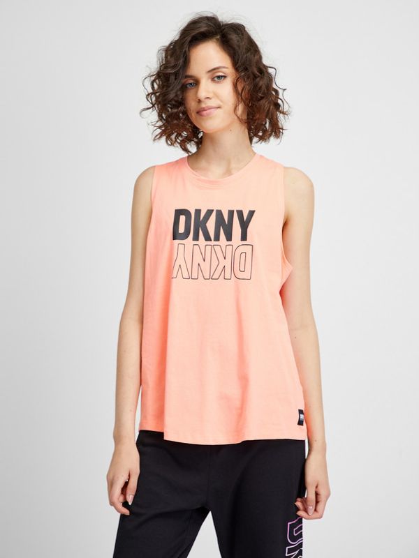 DKNY DKNY Majica brez rokavov Oranžna