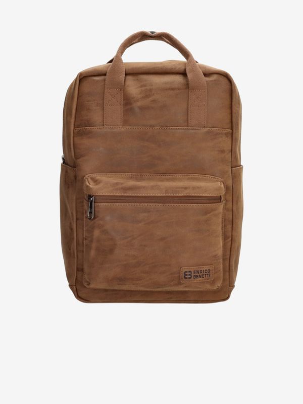 Enrico Benetti Enrico Benetti Rotterdam 13" Notebook Backpack Camel Nahrbtnik Rjava