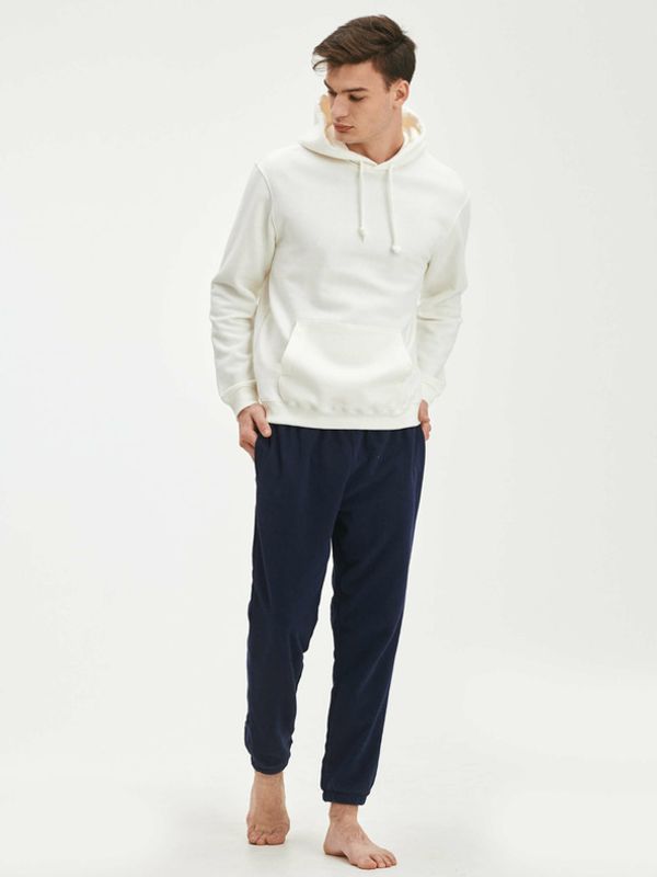 GAP GAP fleece joggers Spodnji del trenirke Modra