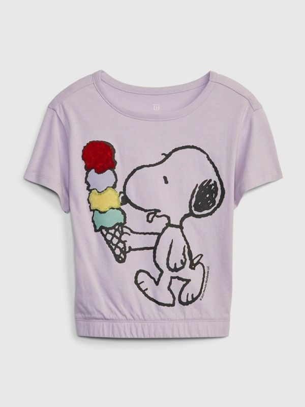 GAP GAP GAP & Peanuts Snoopy Majica otroška Vijolična
