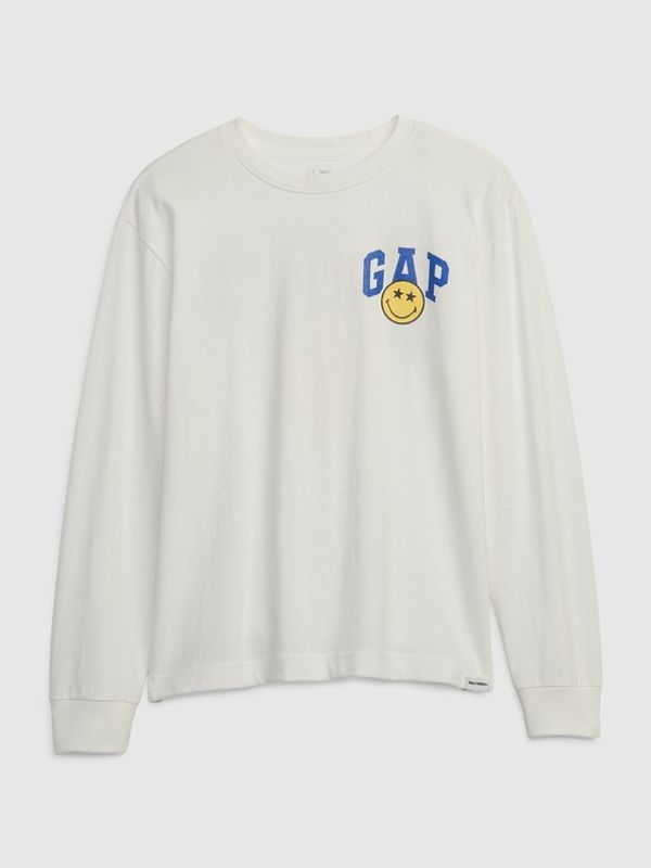 GAP GAP Gap & Smiley® Majica otroška Bela