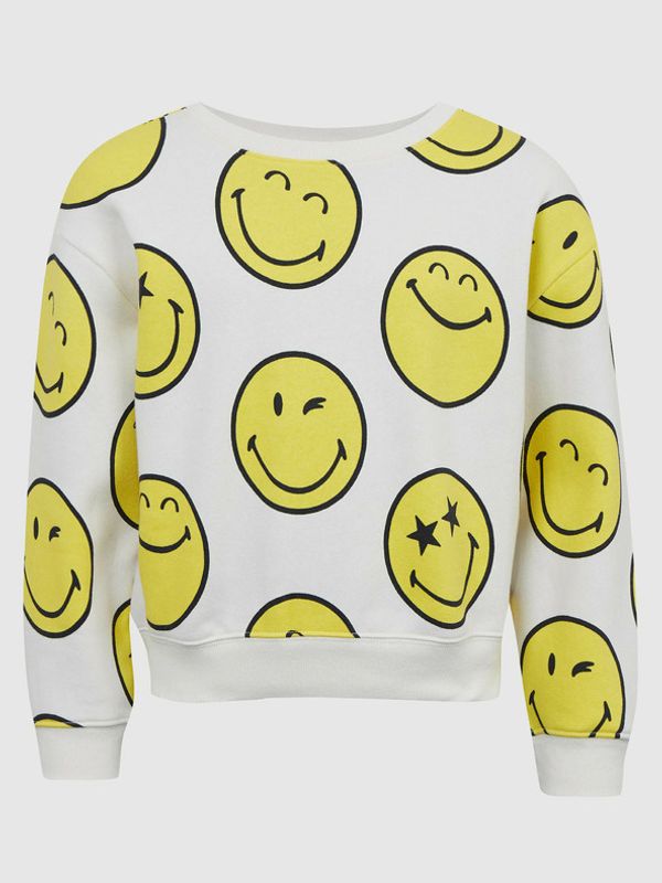 GAP GAP Gap & Smiley® Pulover otroška Bela