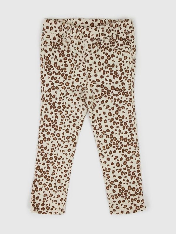 GAP GAP Leopard Hlače otroške Bež