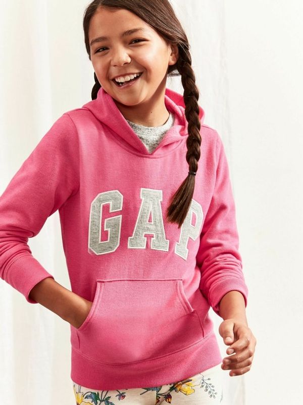 GAP GAP Logo hoodie sweatshirt Pulover Roza