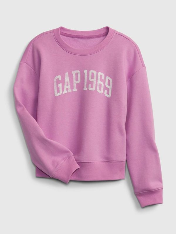 GAP GAP Logo Pulover otroška Vijolična