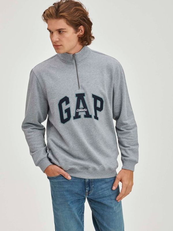 GAP GAP Logo Pulover Siva