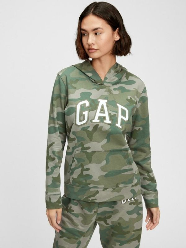 GAP GAP Logo Pulover Zelena