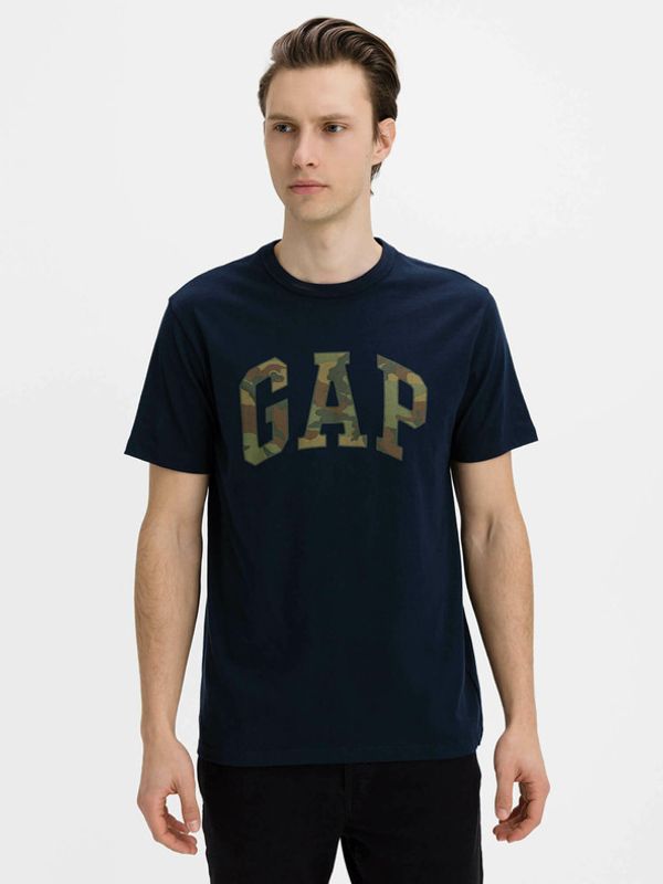 GAP GAP Logo v-ss camo arch tee Majica Modra