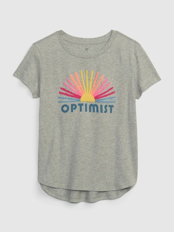 GAP GAP Optimist Majica otroška Siva