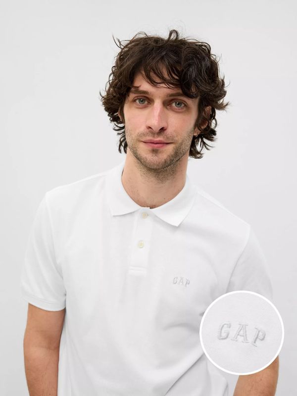 GAP GAP Polo Majica Bela