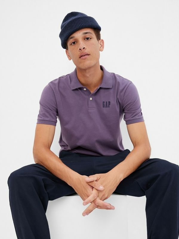 GAP GAP Polo majica Vijolična