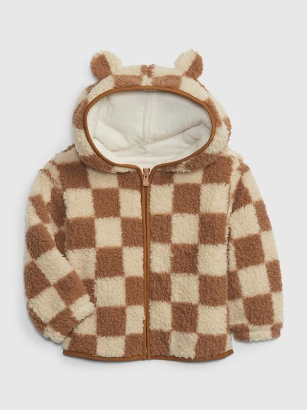 GAP GAP Sherpa bear Pulover otroška Rjava